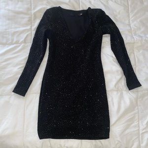 Black Night Dress Size M / L Long Sleeve